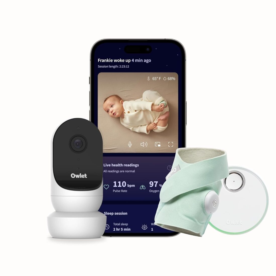 Owlet® Dream Duo Smart Baby Monitor: FDA-Cleared Dream Sock
