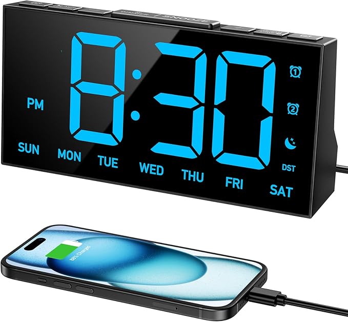 GOLOZA Digital Alarm Clocks for Bedrooms